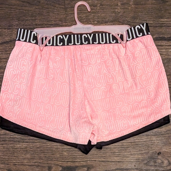 🔥LAST XL Juicy Couture 2pk Bling Velvet Shorts - Picture 2 of 2